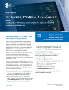 Title page of the Your Guide To: IEC 60601-1, 3rd Edition, Amendment safety and performance requirements