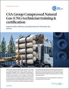 Title page preview of CSA Group Compressed Natural as (CNG) technician training & certification