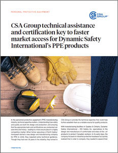 Title page preview of the CSA Group Technical Assistance and Certification Key to Fast Market