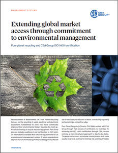Title page preview of Extending global market access through commitment to environmental management
