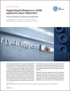 Title page preview of Supporting Hydrogen as a Viable Option For Clean Vehicle Fuel