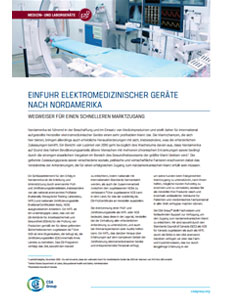 Title page preview of Einfuhr elektromedizinischer Geräte nach Nordamerika
