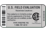 LABEL - Field Evaluation for Hazardous Locations (HazLoc)