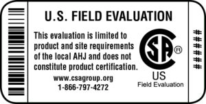 LABEL - Field Evaluations for Electrical Products