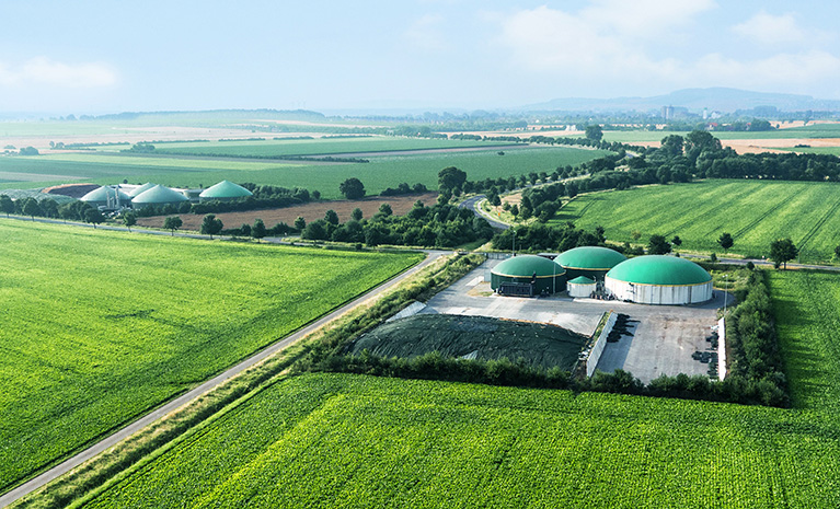 Featured Image. Biogas storage tanks