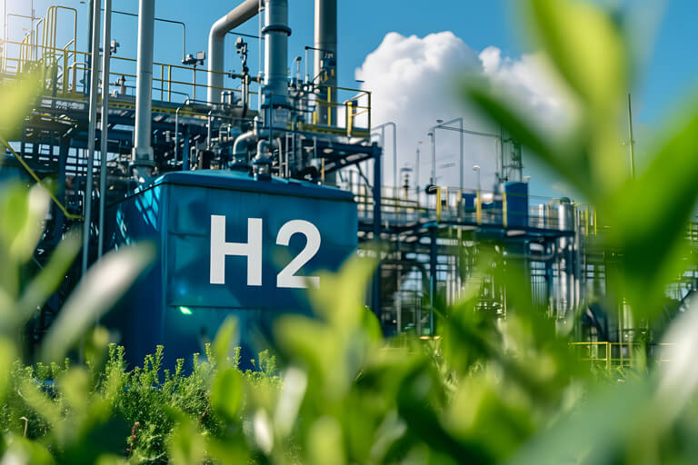 A hydrogen production plant