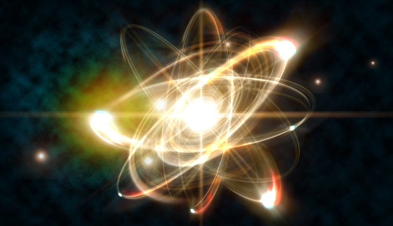 An illustration of an atom