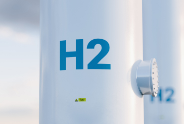 A close-up image of a hydrogen tank